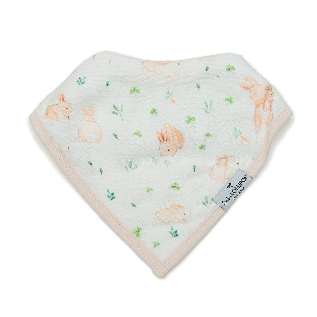 Luxe Muslin Bandana Bib Set - Bunny Meadow