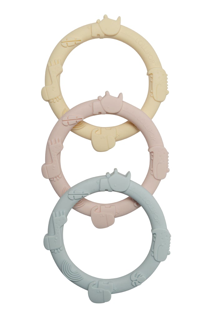 Wild Teething Ring Set - Various Colors