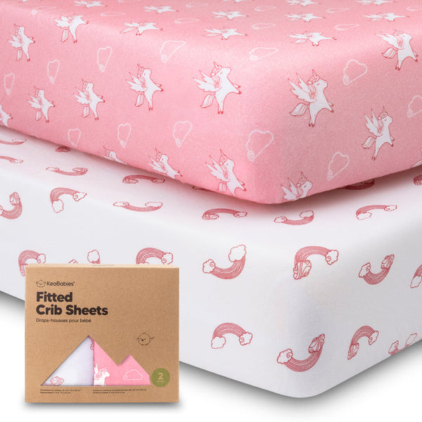 Organic Fitted Crib Sheet Dreamland - Set of 2