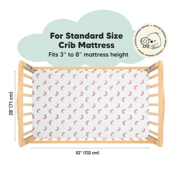 Organic Fitted Crib Sheet Dreamland - Set of 2