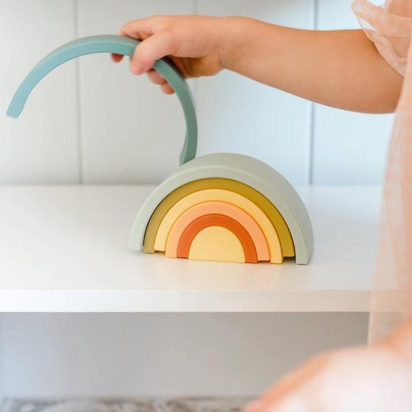 Silicone Rainbow Stacker - Blueberry