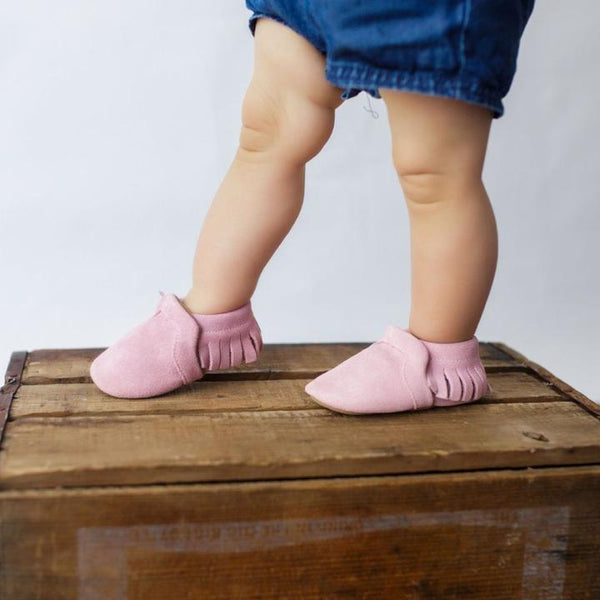Soft Sole Suede Moccasin - Pink
