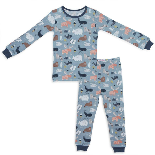 Modal Magnetic Toddler Pajamas - Baffin Bay
