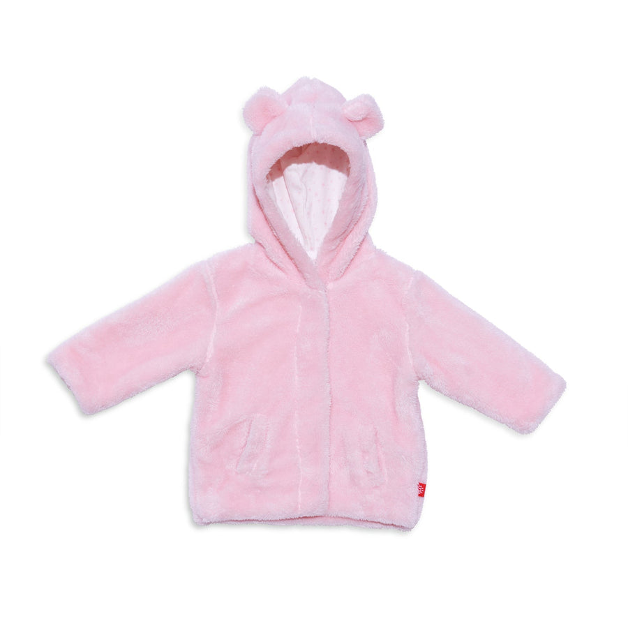 Minky Magnetic Jacket - Pink Dogwood with Ditsy Star Lining