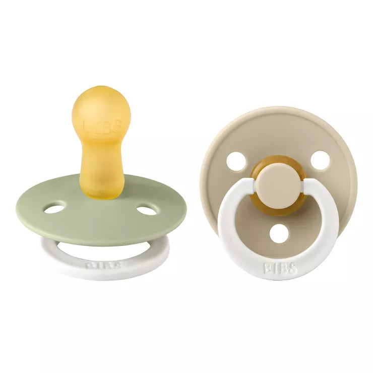 BIBS Pacifier 2 Pack - Original GLOW Size 1 - Various Colors