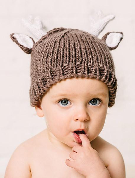 Hartley Deer Tan Knit Hat