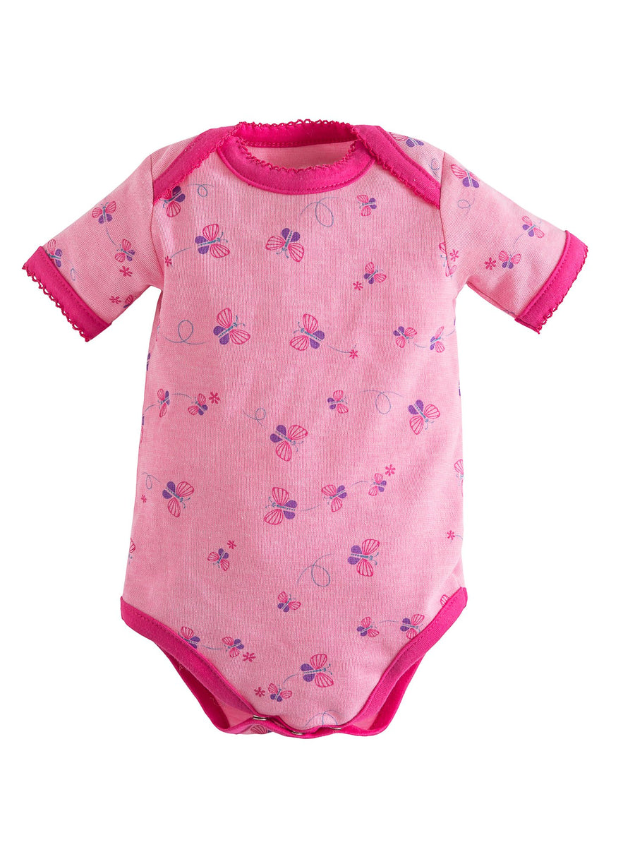 Short Sleeve Lap Shoulder Bodysuit - Bella Butterfly