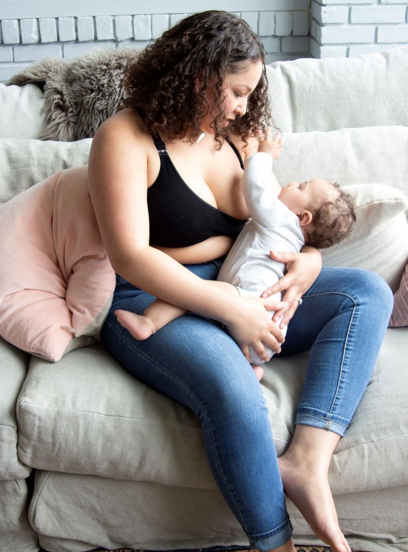 Super Strappy Nursing Bra - Black