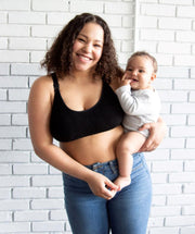 Super Strappy Nursing Bra - Black