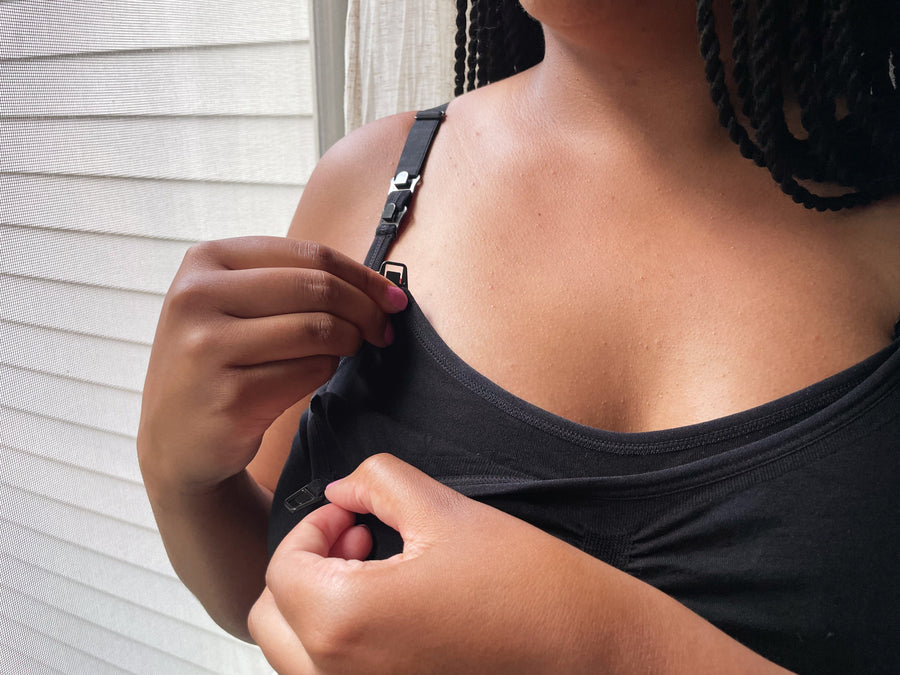 Hands-free Pumping & Nursing Bra - Black
