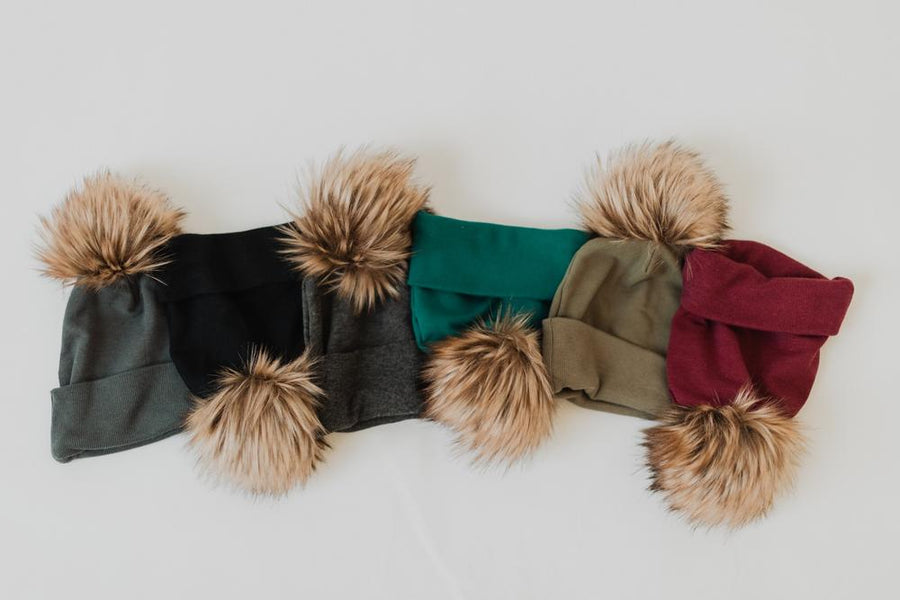 Pom Beanie - Various Colors
