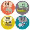 Little Animal Lover Monthly Stickers