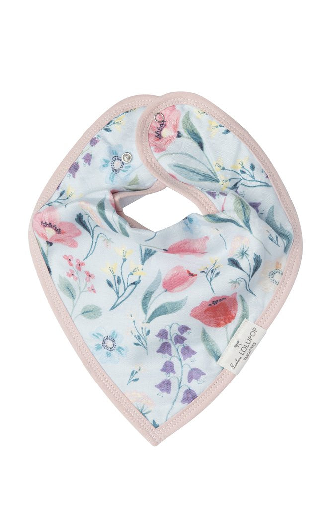 Luxe Muslin Bandana Bib Set - Bluebell
