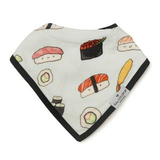Luxe Muslin Bandana Bib Set - Sushi/Taco