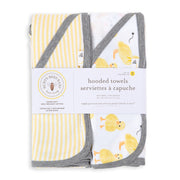 Little Ducks Organic Hooded 2 Pack Towels