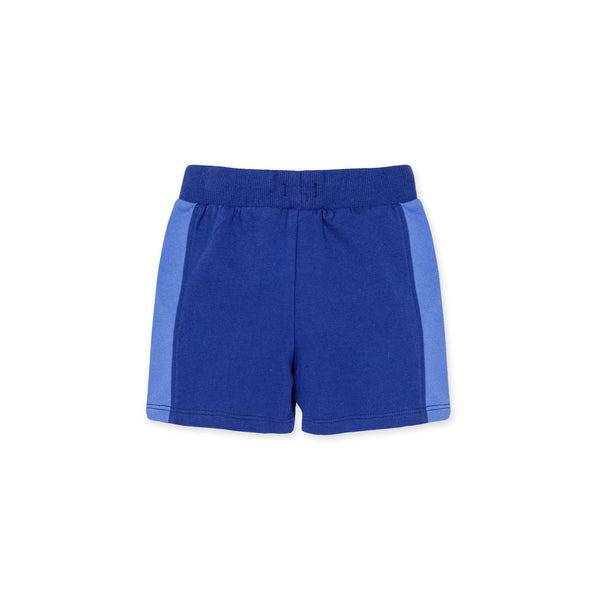 French Terry Colorblocked Short-Macaw