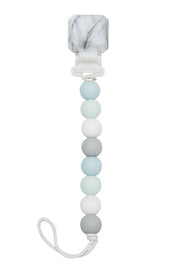 Color Pop Silicone and Wood Pacifier Clip - Various
