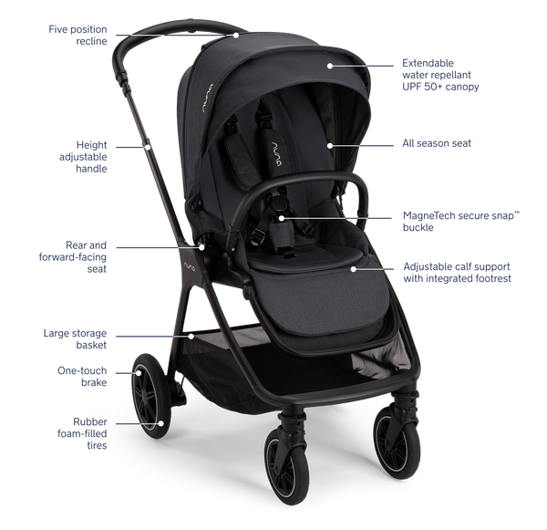 Nuna Pipa Urbn + Triv Next Travel System - Ocean