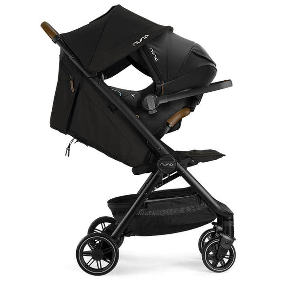 Nuna TRVL Compact Stroller with Travel Bag - Caviar