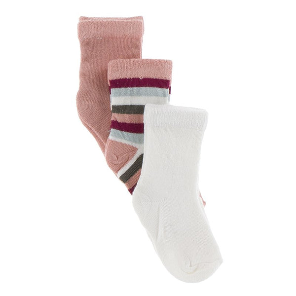 Sock Set (Blush, Geology Stripe, Natural)