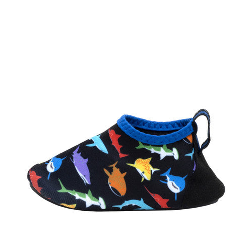 Aquatic Shoes - Black Multi Sharks