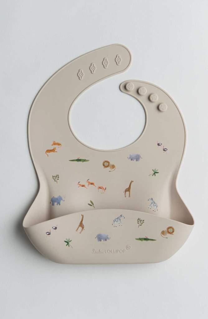 Printed Silicone Bib - Various Prints