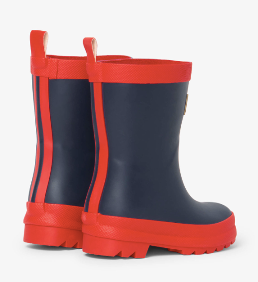 My 1st Rain Boots - Navy & Red Matte
