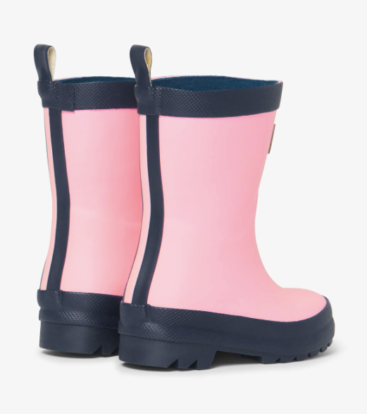 My 1st Rain Boots - Pink & Navy Matte