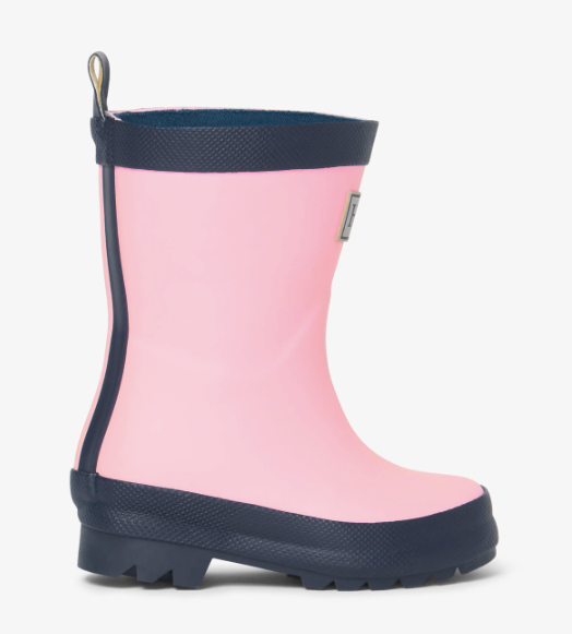 My 1st Rain Boots - Pink & Navy Matte
