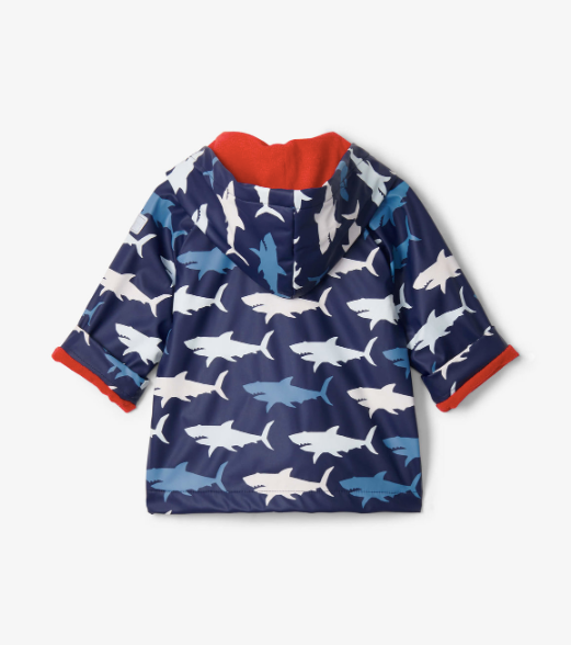 Baby Raincoat - Hungry Sharks