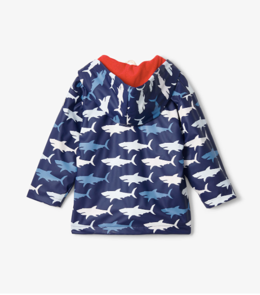 Color-Changing Raincoat - Hungry Sharks