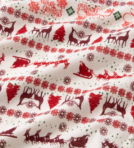 Men's Pocket Tee & Lounge Pant Set - Season's Greetings Fair Isle