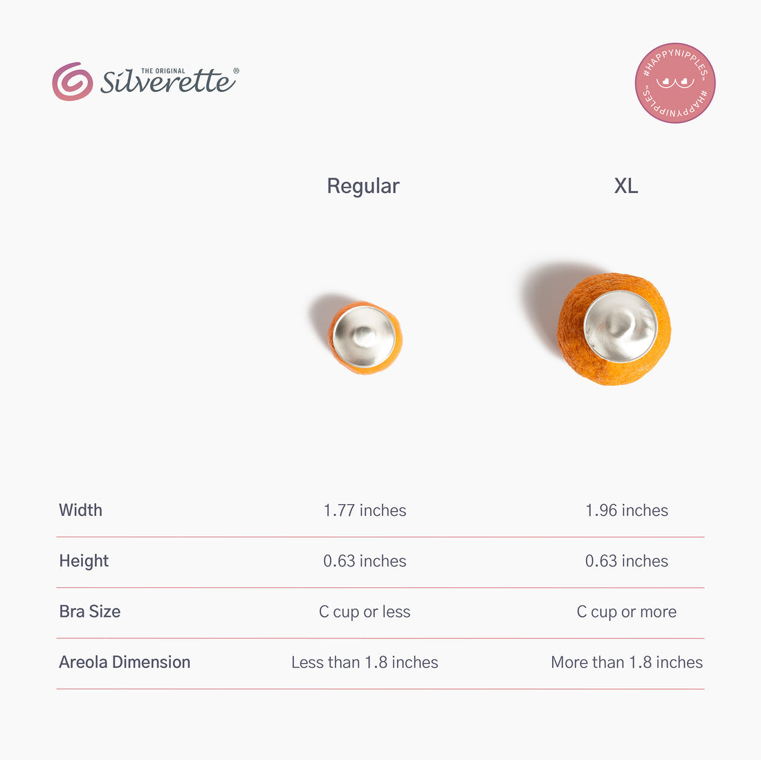Silverette Nursing Cups - Various Sizes