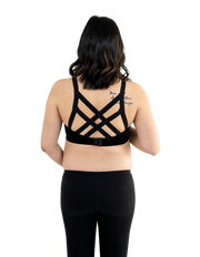 Super Strappy Nursing Bra - Black
