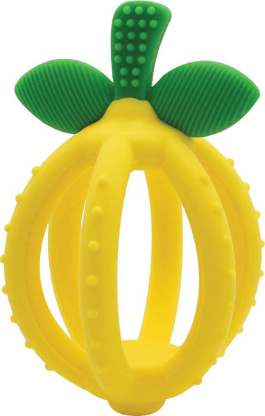 Bitzy Biter Teething Ball and Training Toothbrush - Yellow