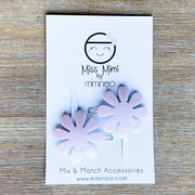 Flower Hair Clip Set of 2 - Various Colors