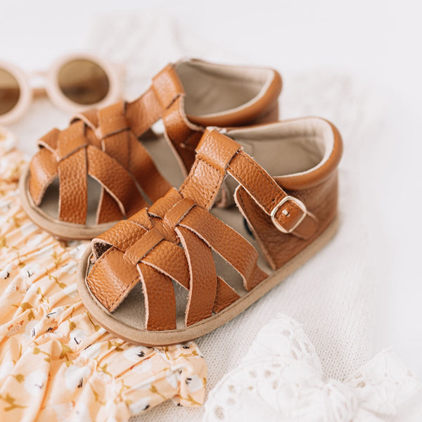 Brown Closed Toe Sandal