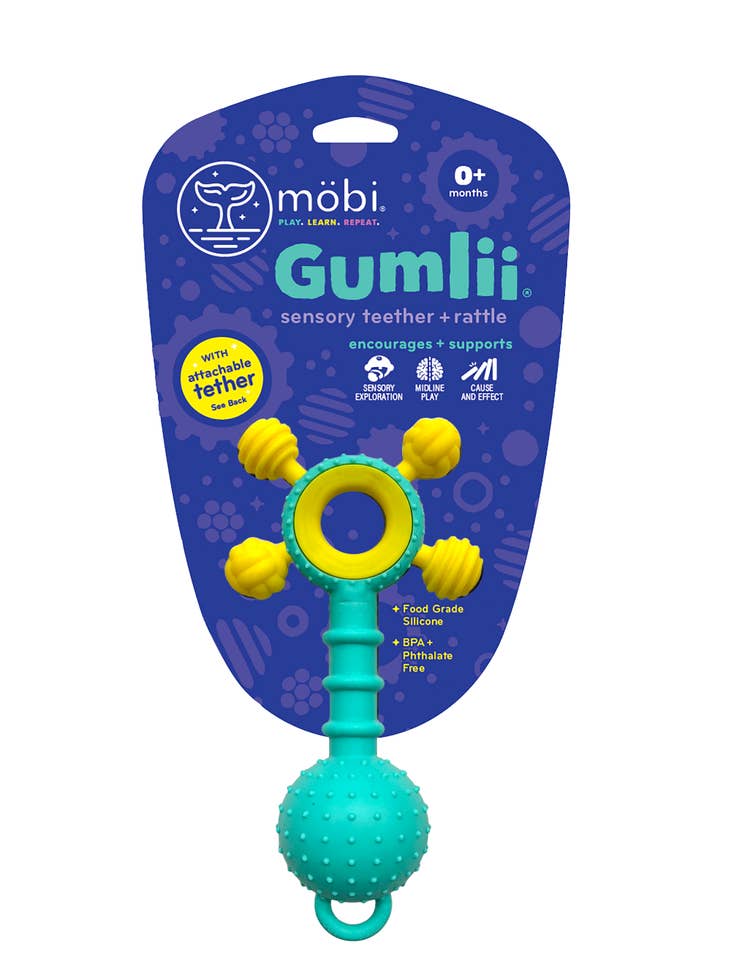 Gumlii - Sensory Teether + Rattle