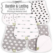 Organic Burp Cloths Grayscape - Set of 5