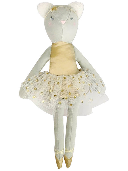 Cotton Velvet Ballerina Cat Doll