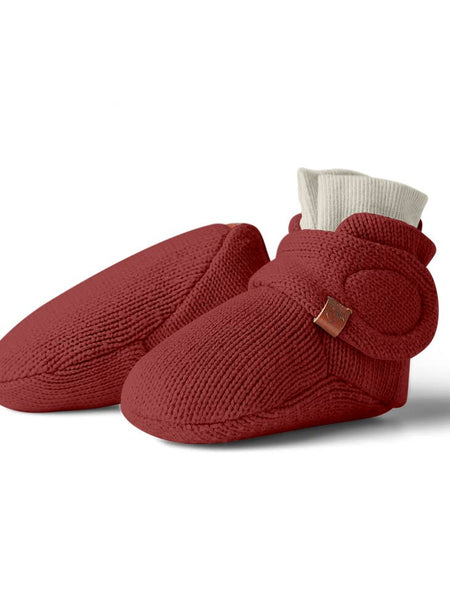 Organic Cotton Knit Baby Stay-On Boots - Various Colors