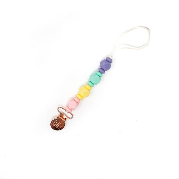 Petite Jewel Pacifier Clip - Various Colors