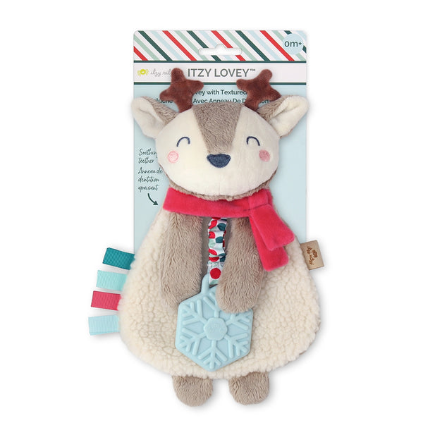 Itzy Lovey™ Holiday Reindeer Plush + Teether Toy