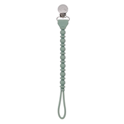 Beaded Sweetie Strap Silicone One Piece Pacifier Clip - Various Colors