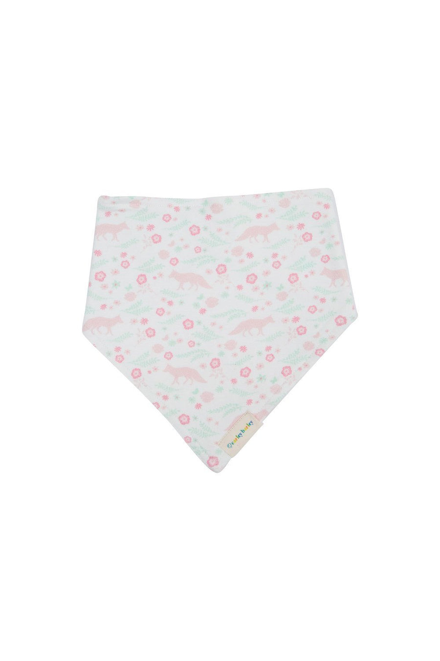 Organic Cotton Bandana Bib - Meadow Fox