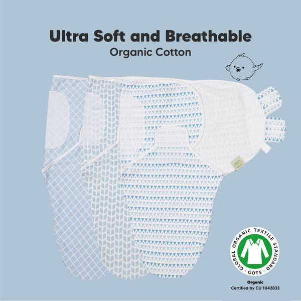 SOOTHE Swaddle Wraps - 3-Pack (Storm)