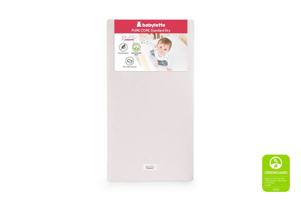 Babyletto Pure Core Non-Toxic Crib Mattress w/ Dry Waterproof Cover