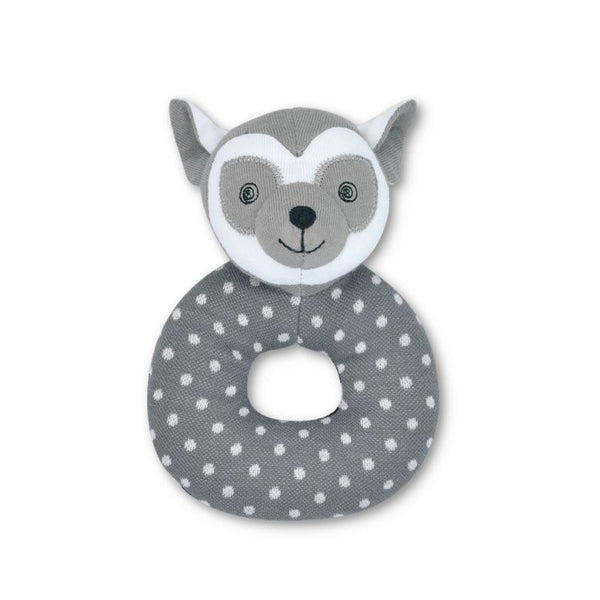 Organic Teething Rattle - Bruce Lemur