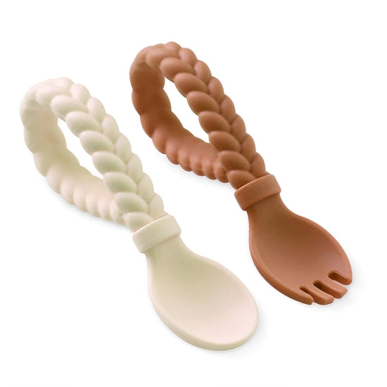 Sweetie Spoons - Spoon + Fork Set (Various Colors)