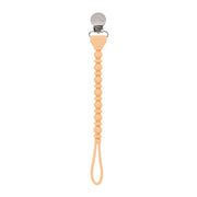 Beaded Sweetie Strap Silicone One Piece Pacifier Clip - Various Colors